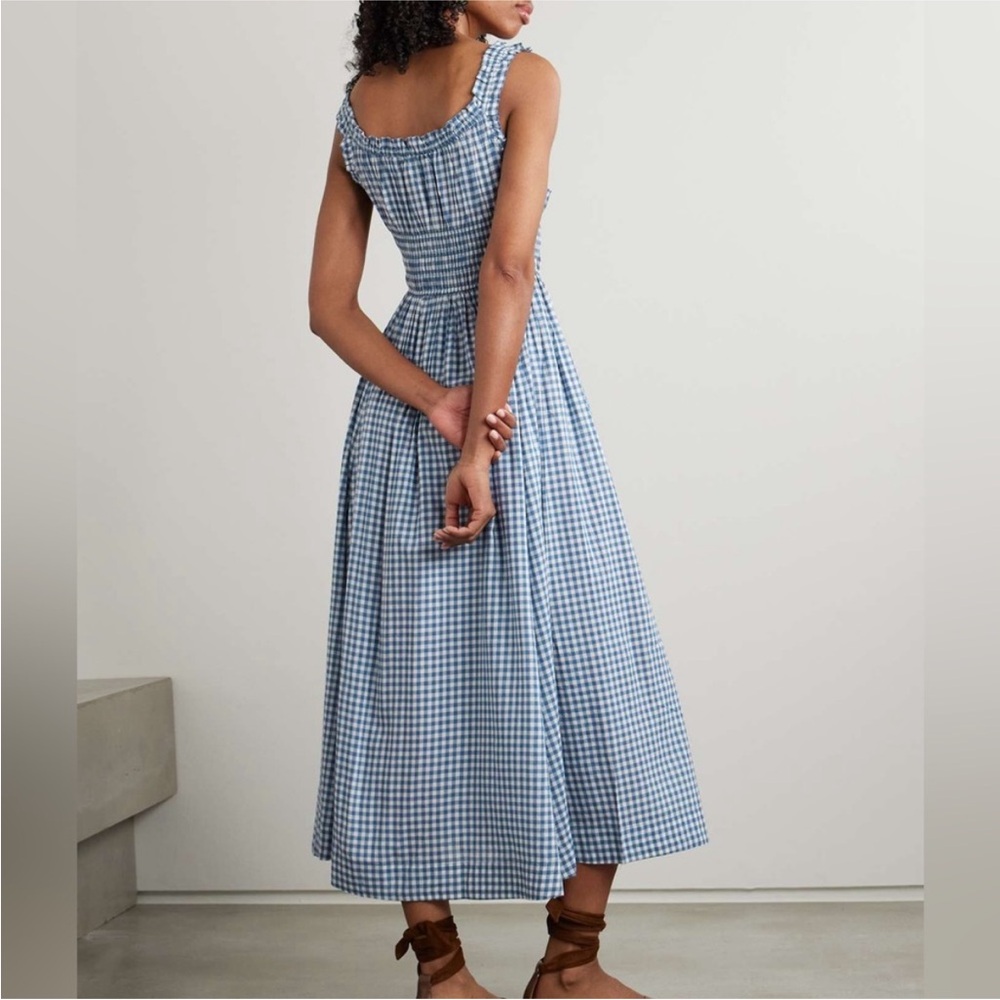 Doen Emmaretta Dress in Blue Gingham - Picture 2 of 6